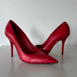 Arezzo Women's Red Emily High Stiletto Heels Pumps, 8